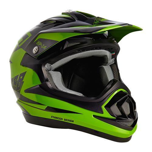 Шлем кроссовый GSB XP-14 B GREEN STAREZZI Шлем кроссовый GSB XP-14 B GREEN STAREZZI