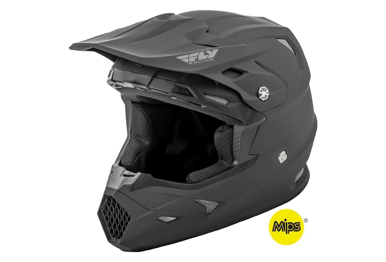 Шлем (кроссовый) FLY RACING TOXIN MIPS SOLID черный матовый (2020)