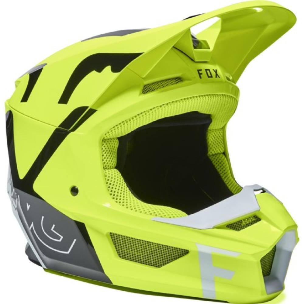 Шлем Fox V1 Skew Helmet Flow Yellow