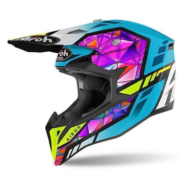 Шлем кросс AIROH Wraap DIAMOND Glossy