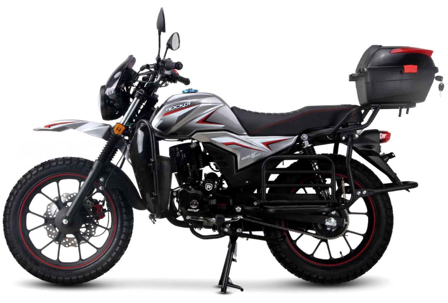 Мотоцикл дорожный ROCKOT QUEST (серый глянцевый)