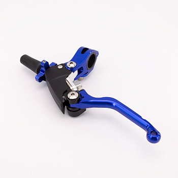 Рычаг (ручка) сцепления складной (неломайка) CNC Blue